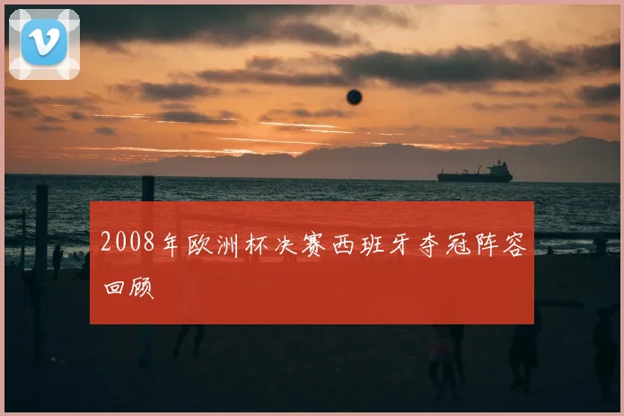 2008年欧洲杯决赛西班牙夺冠阵容回顾